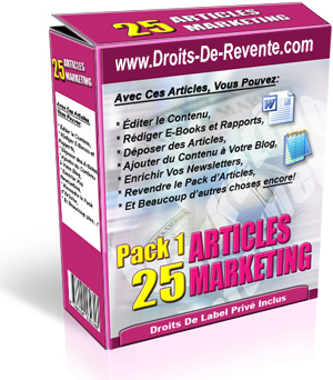 Pack Articles Marketing