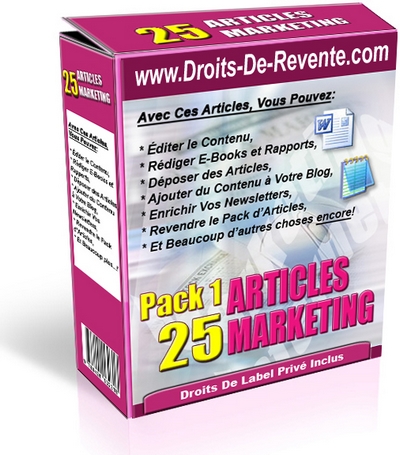 Pack Articles Marketing